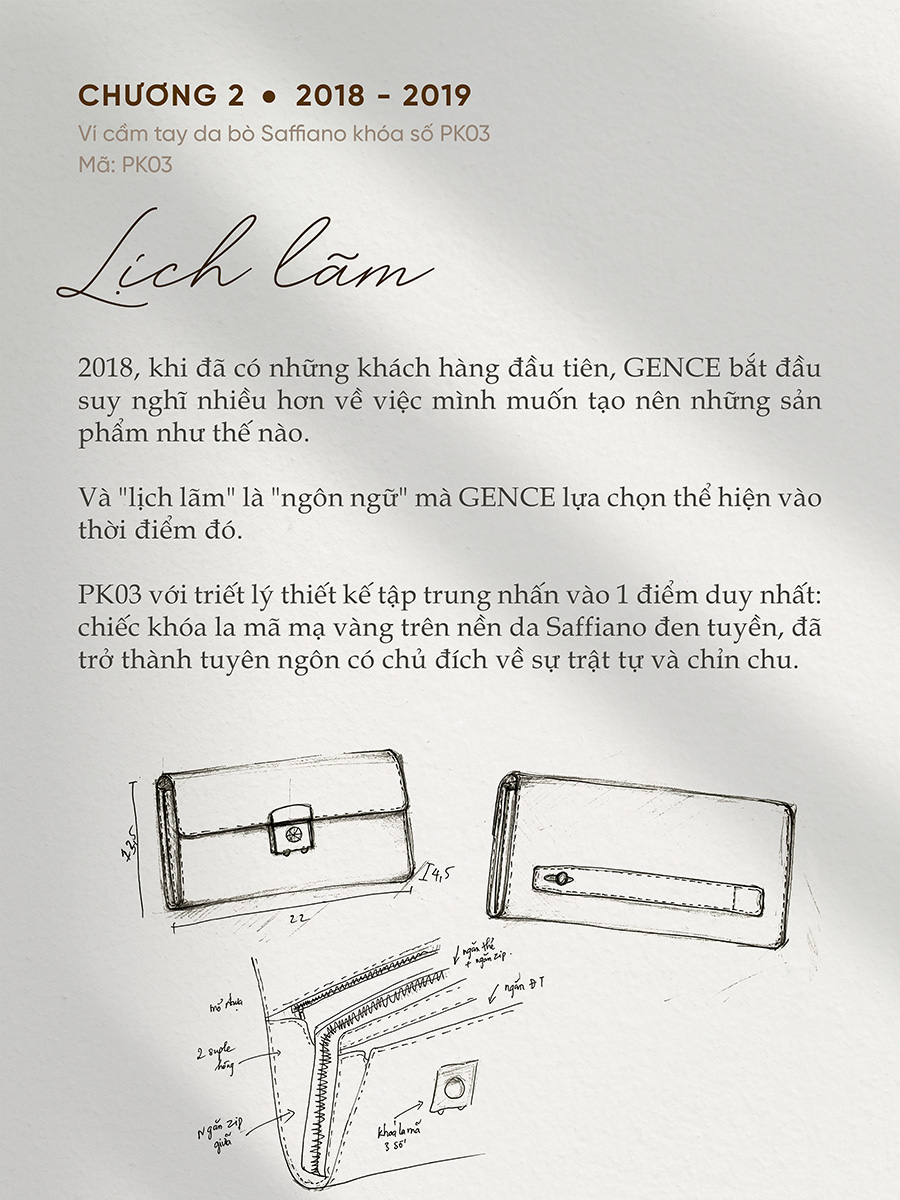 PK03 với triết lý thiết kế tập trung nhấn vào 1 điểm là khóa số la mã