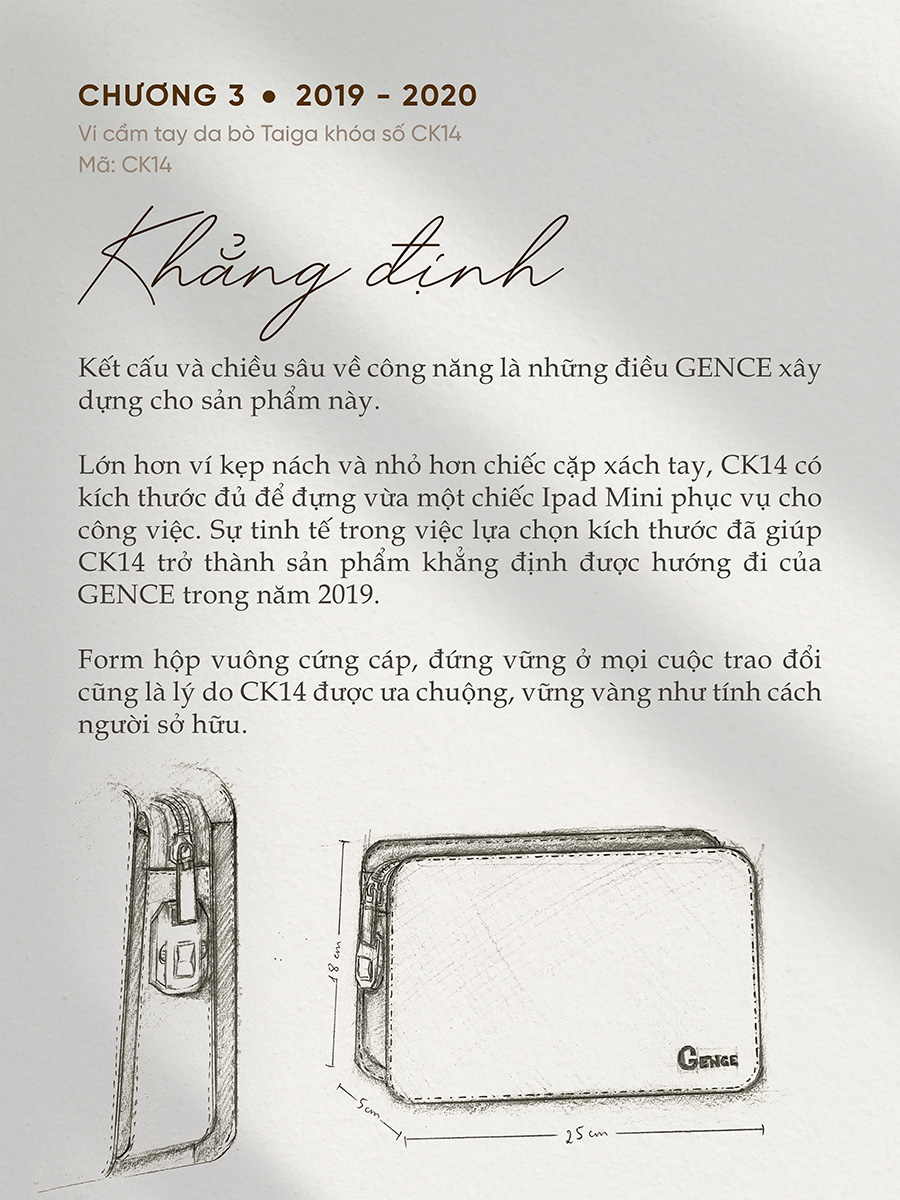 Sự tinh tế trên CK14 trở thành sản phẩm khẳng định được hướng đi Gence